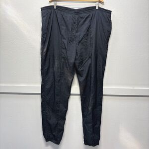 Vintage Christian Dior Monsieur Black Nylon Lined Windbreaker Track Pants SZ XL